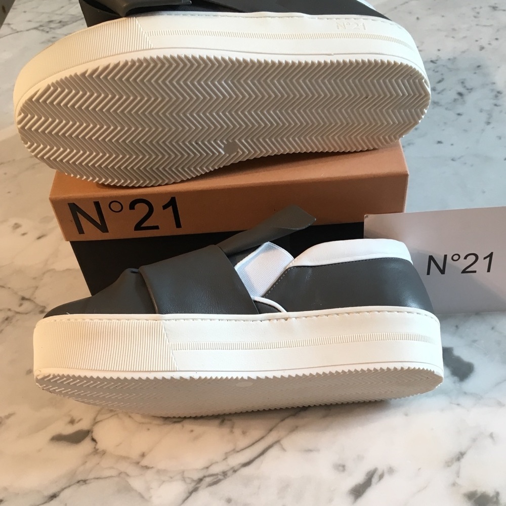 No. 21 Slip on Platform Bow/Knot Sneaker Leather - Picture 3 of 8